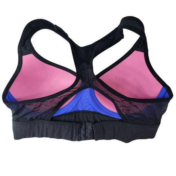 Victoria's Secret PINK Push Up Sports Bra Blue XS Full Cover Racerback Ultimate - Picture 4 of 7